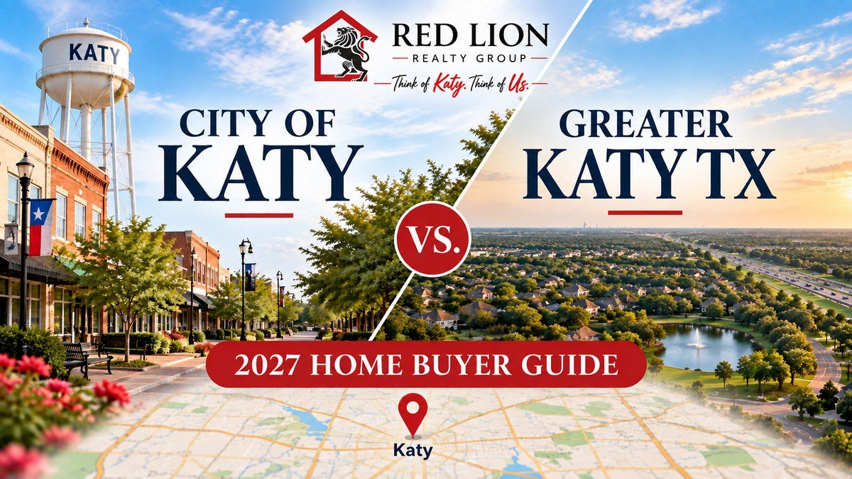 Illustrative 2027 home buyer guide comparing the City of Katy and Greater Katy TX