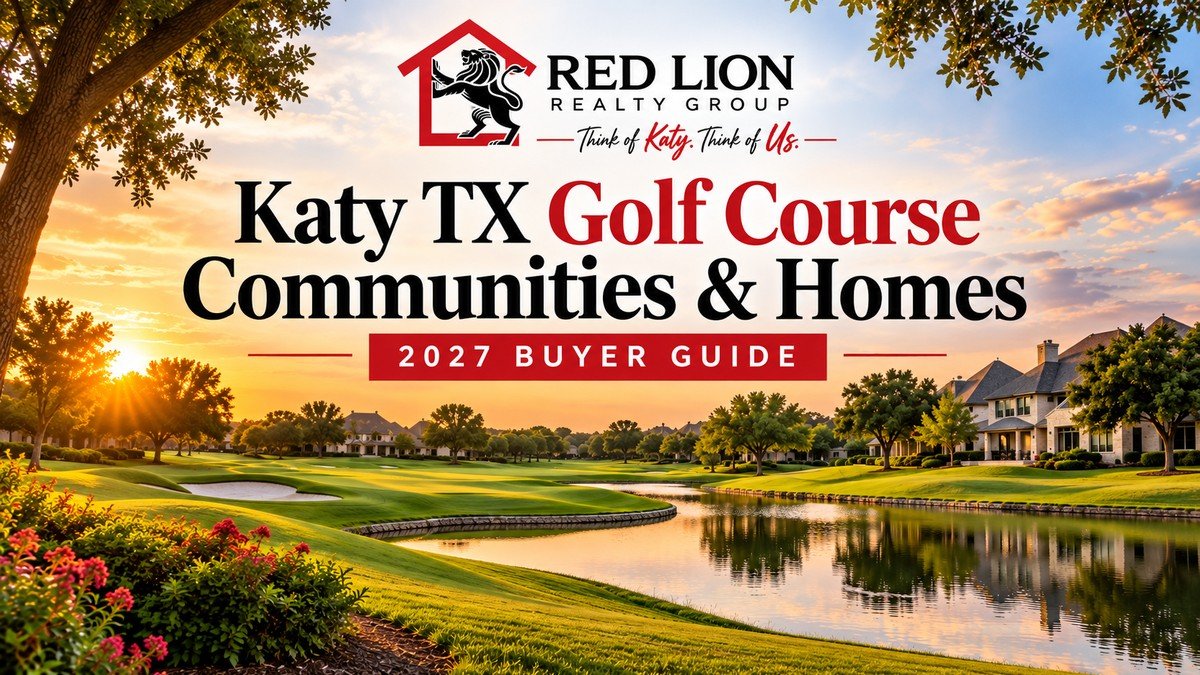 Golf course community and homes in the Katy TX area